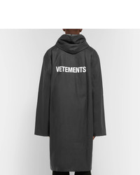 Vetements Oversized Printed Vinyl Raincoat