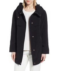 Gallery Pleated Collar A Line Water Repellent Raincoat