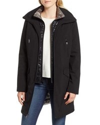 Kenneth Cole New York Raincoat With Quilted Bib Lining