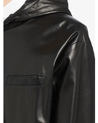 Prada Reversible Hooded Leather Coat