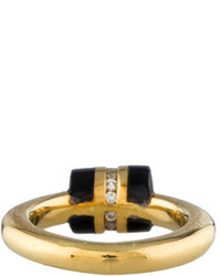 Black Coral Diamond Ring