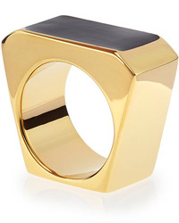 Saint Laurent Blackgolden Colorblock Ring