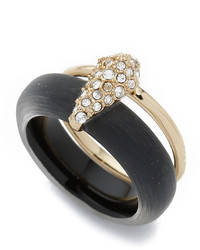 Alexis Bittar Crystal Movable Band Ring