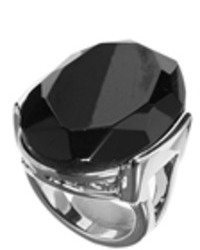 French Connection Oversized Cocktail Ring Black