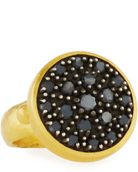Gurhan Moonstruck 24k Pave Black Diamond Ring Size 65
