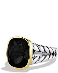 David Yurman Noblesse Ring With Black Onyx And Gold