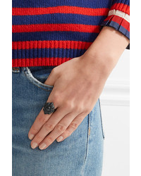Gucci Resin And Crystal Ring Black