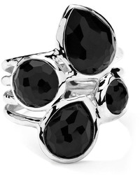 Ippolita Sterling Silver Rock Candy 4 Stone Ring In Black Onyx
