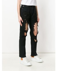 Almaz Embellished Ripped Jeans