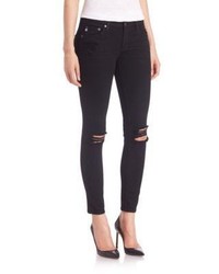 AG Jeans Ag Skinny Fit Distressed Jeans