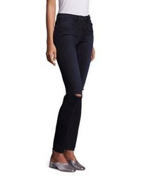Frame Le High Rise Distressed Skinny Ankle Jeans