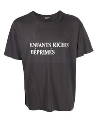 Enfants Riches Deprimes Enfants Riches Dprims Logo Print Rip Detail T Shirt
