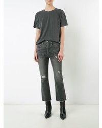 Adaptation Ripped Cropped Bootcut Jeans
