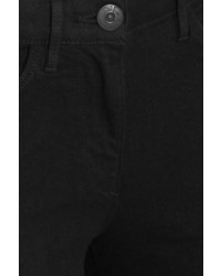 3x1 W25 Crop Distressed Mid Rise Flared Jeans Black