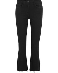 Mid Rise Flared Jeans - Black