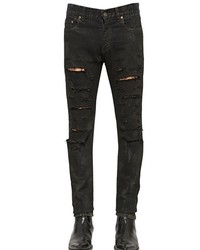 Saint Laurent 155cm Super Destroy Stretch Denim Jeans
