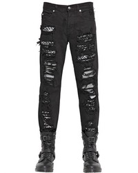 McQ by Alexander McQueen 18cm Destroyed Patched Denim Jeans