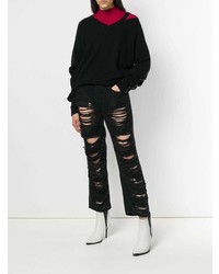 Diesel Aryel 084wh Ripped Jeans