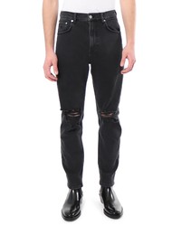 AMENDI Axel Ripped Athletic Tapered Organic Cotton Jeans In Sweet Moon At Nordstrom