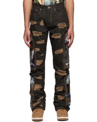 Who Decides War by MRDR BRVDO Black Barriers Ny Edition Distressed Jeans