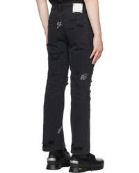 C2h4 Black My Own Private Planet Ruined Distressed Chaos Jeans