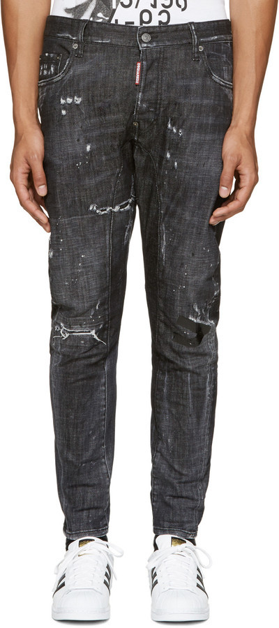DSQUARED2 Black Tidy Biker Jeans, $695 