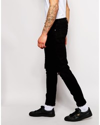 Asos Brand Skinny Jeans With Knee Rips