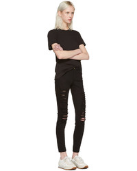 Frame Denim Black Le Color Ripped Jeans