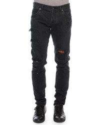 Dolce & Gabbana Destroyed Denim Jeans Black