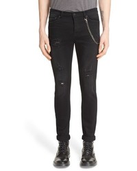 The Kooples Distressed Jeans With Chain