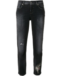Cambio Distressed Lilian Cropped Jeans