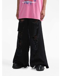 Vetements Distressed Loose Fit Jeans
