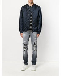 Marcelo Burlon County of Milan Distressed Patch Jeans