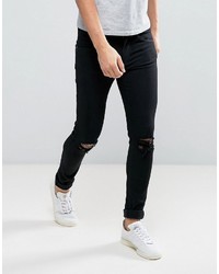 dr denim ira skinny ripped overall jeans