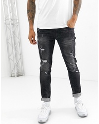 BLEND Echo Tapered Fit Jean In Washed Black