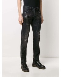 Philipp Plein Embellished Thunder Straight Jeans