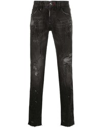 Philipp Plein Embellished Thunder Straight Jeans