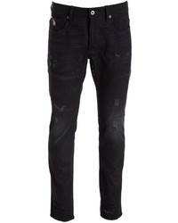 g star black ripped jeans