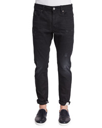 G Star G Star Raw For The Oceans Distressed Slim Jeans Black