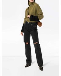 Black Loose Jeans by Re/Done on Sale