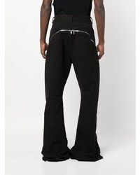 Rick Owens Mid Rise Zip Up Extra Length Jeans