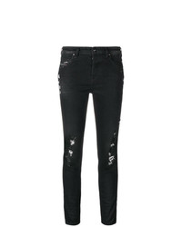Diesel Ripped Cropped Jeans