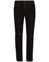 Dolce & Gabbana Ripped Detailing Straight Leg Jeans