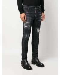 DSQUARED2 Ripped Detailling Slim Cut Jeans