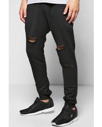 Boohoo Skinny Fit Destroyed Joggers