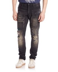 PRPS Slim Fit Distressed Jeans