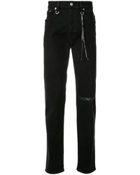 Mastermind World Slim Fit Jeans With Distressed Details