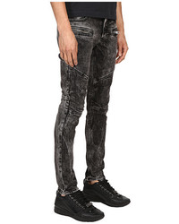 Just Cavalli Stripped Effect Moto Jeans