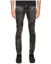 Just Cavalli Stripped Effect Moto Jeans