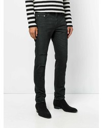Saint Laurent Vintage Effect Distressed Jeans